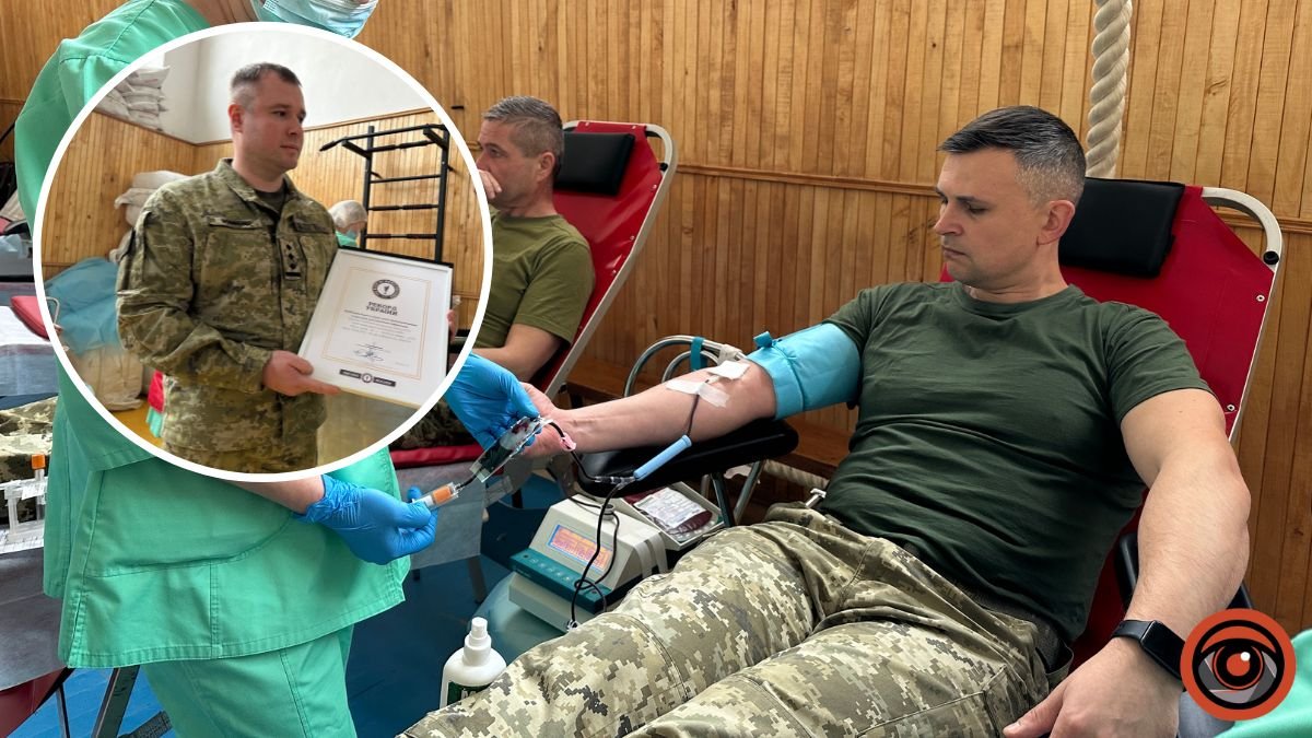 Прикордонники Києва встановили рекорд України з найбільшої кількості донорської крові