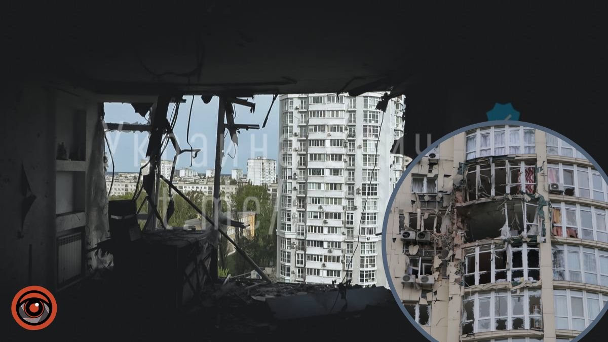 Як виглядає зсередини квартира в Святошинському районі, в яку влучив уламок дрону 8 травня