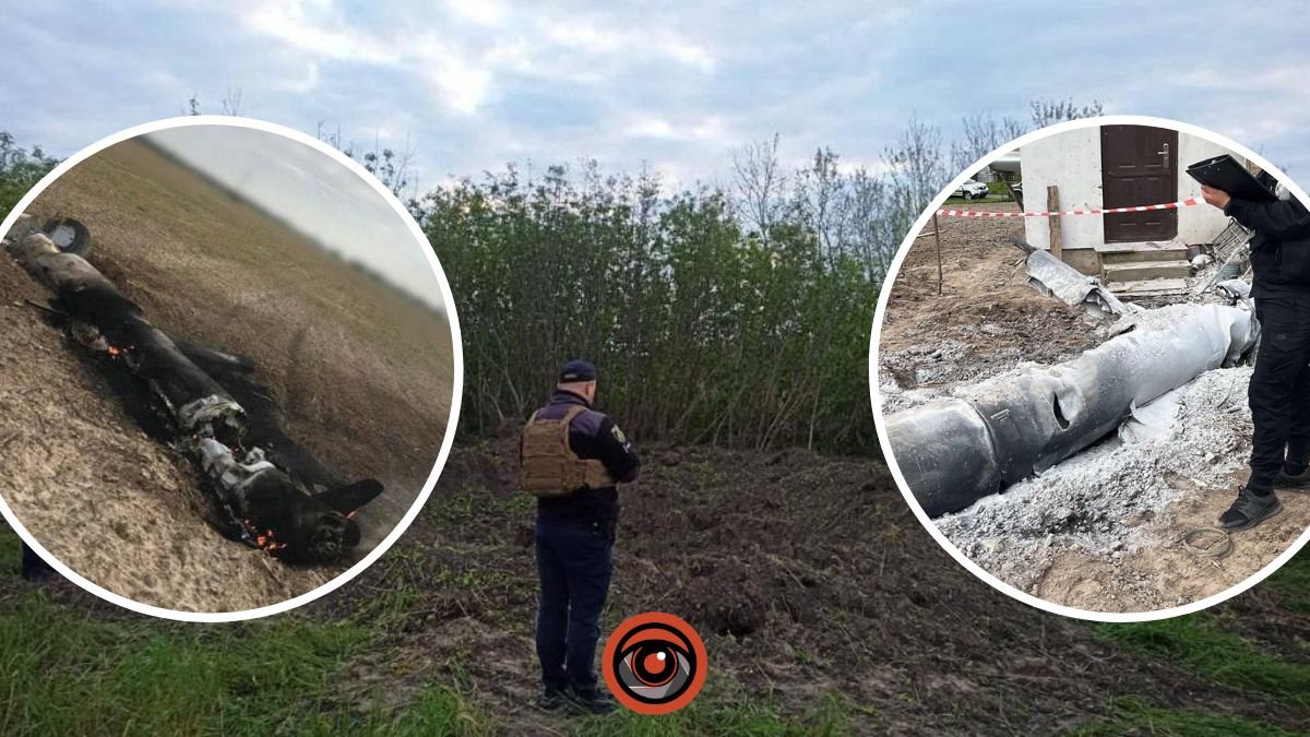 Влучання в приватний будинок та гігантська воронка в полі: наслідки ракетного удару по Києву 9 травня
