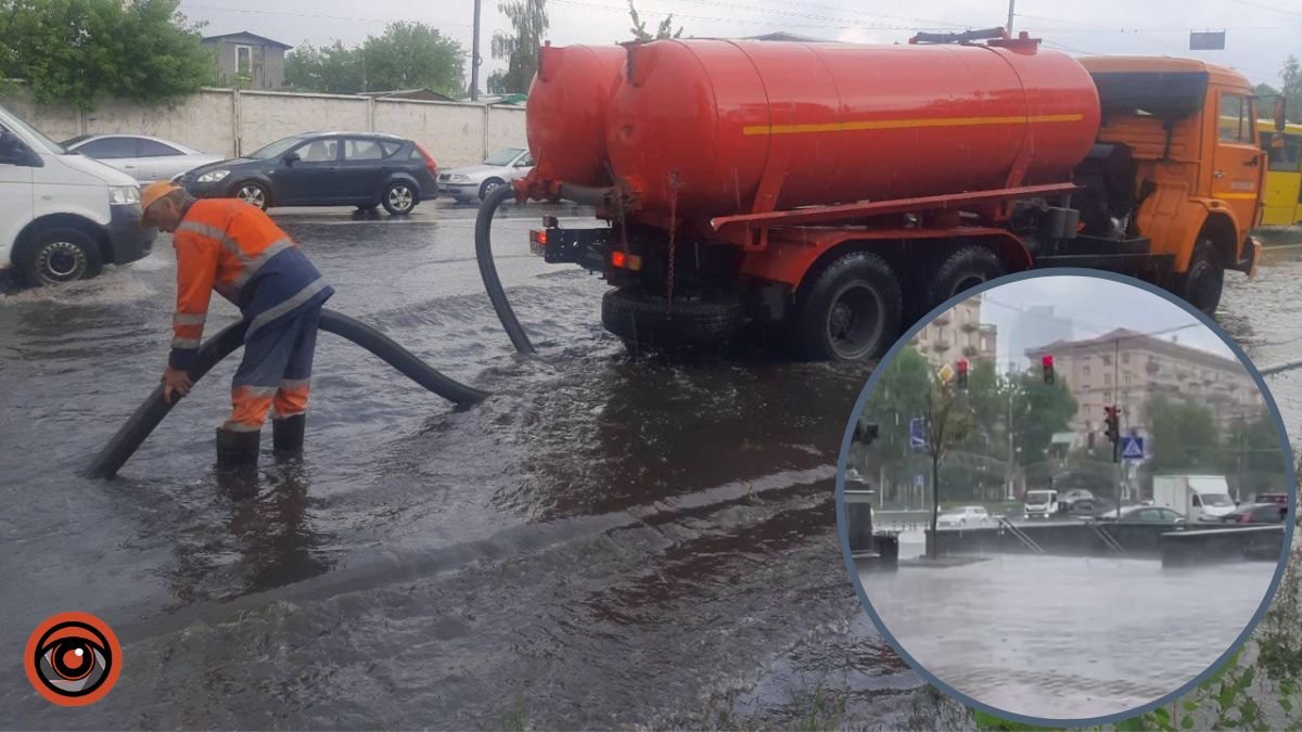 У Києві через зливу ліквідують підтоплення у 5 районах
