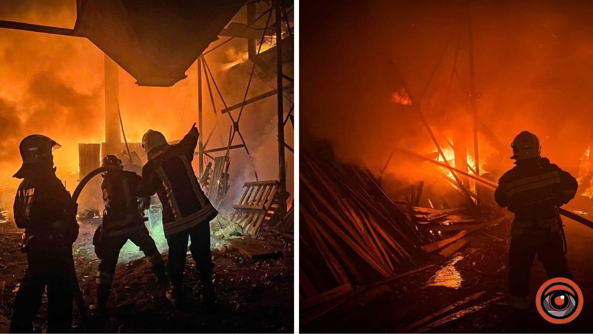 Масштабна пожежа на Київщині: горіло 1000 квадратів промзони