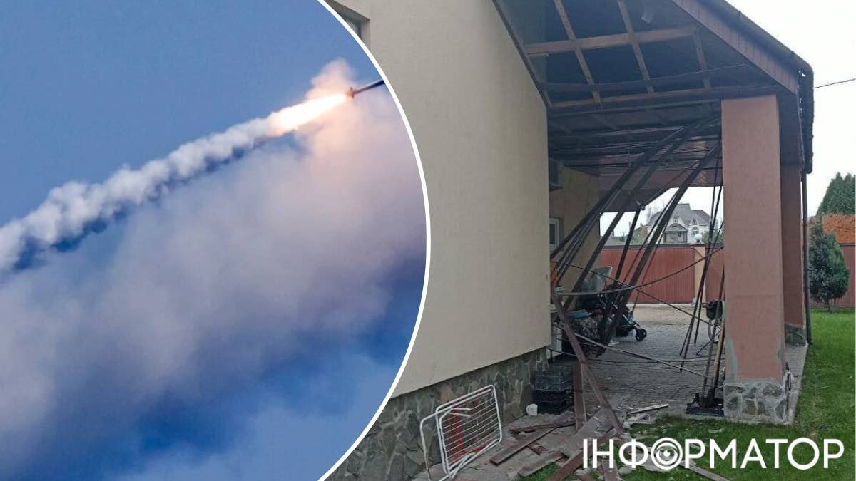 ракетный удар по Киеву