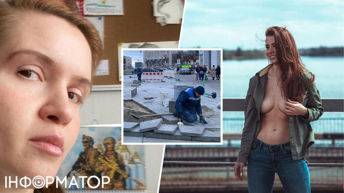 Ню-модель из Днепра против нардепки Марьяны Безуглой: женщины сошлись в  словесном батле по поводу замены брусчатки на Майдане в Киеве