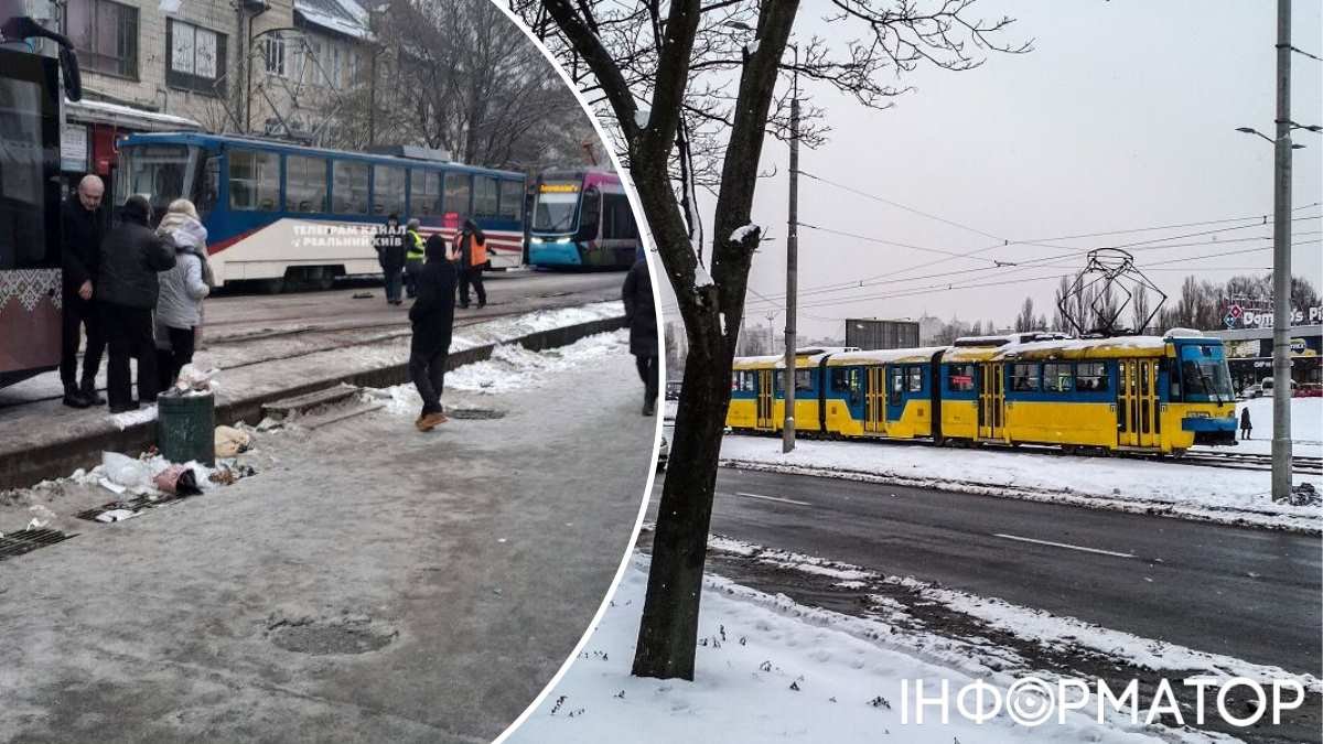 Теперь авария с трамваями: из-за проблем с рельсами остановились скоростные маршруты №1 и №3