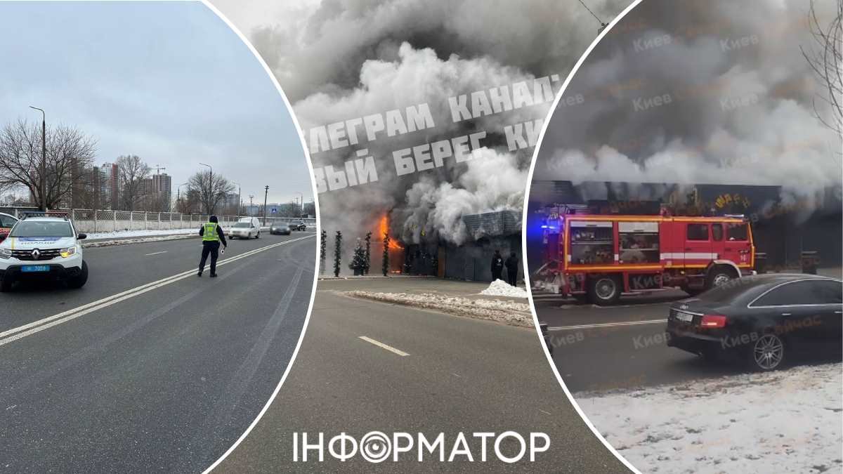 Выгорает дотла: на Березняках в Киеве пылает автомойка - видео