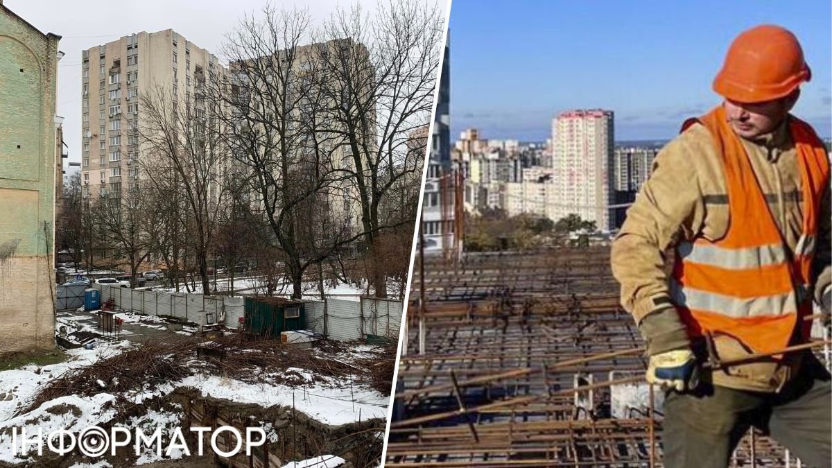 В Києві у Літературному сквері розчистили ділянку для ЖК: хто має відношення до будівництва