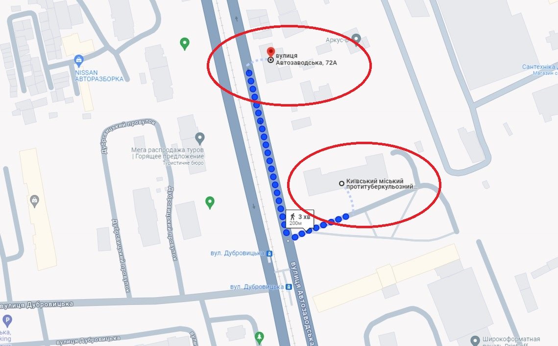 Ділянка, де мають збудувати Жк та тубдиспансер знаходяться поруч.