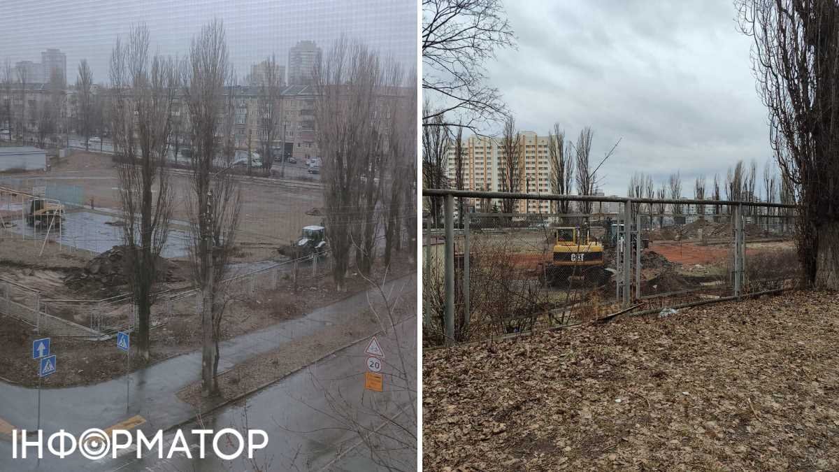 У Києві почали роботи з відновлення стадіону для тренування юних гравців Локомотиву