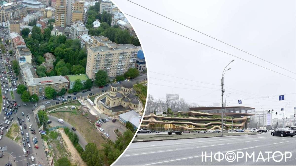 Строительство общественного сооружения в Киеве