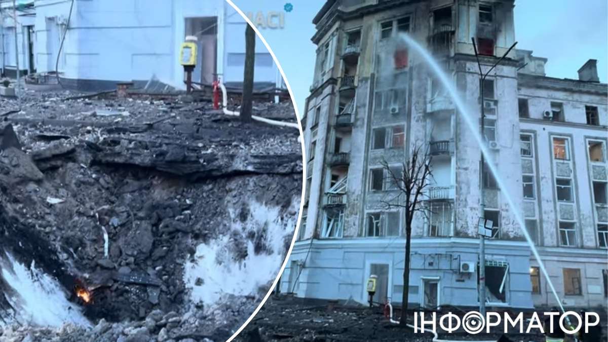 Последствия ракетной атаки по Киеву 21 марта