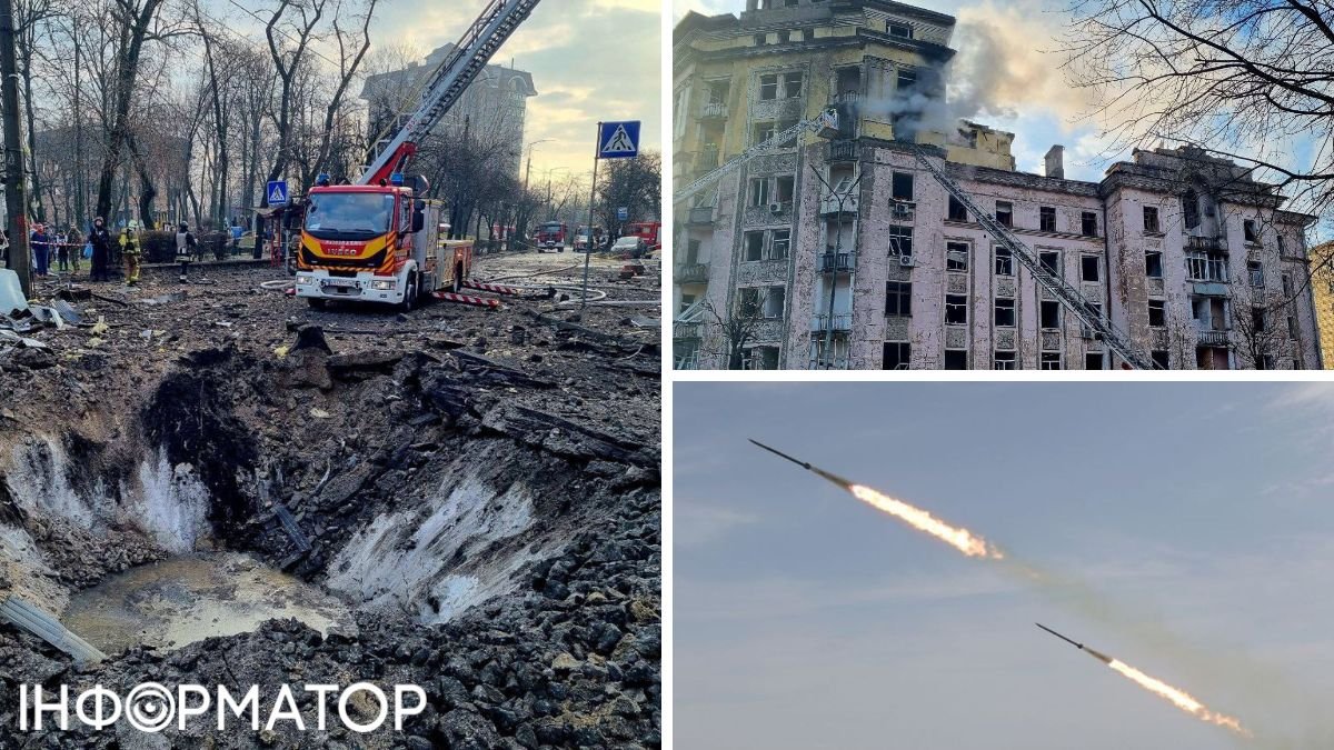Удар по Киеву, обстрел Киева