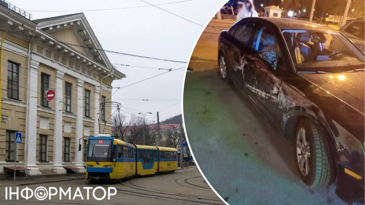 Резонансне ДТП у Києві з трамваєм