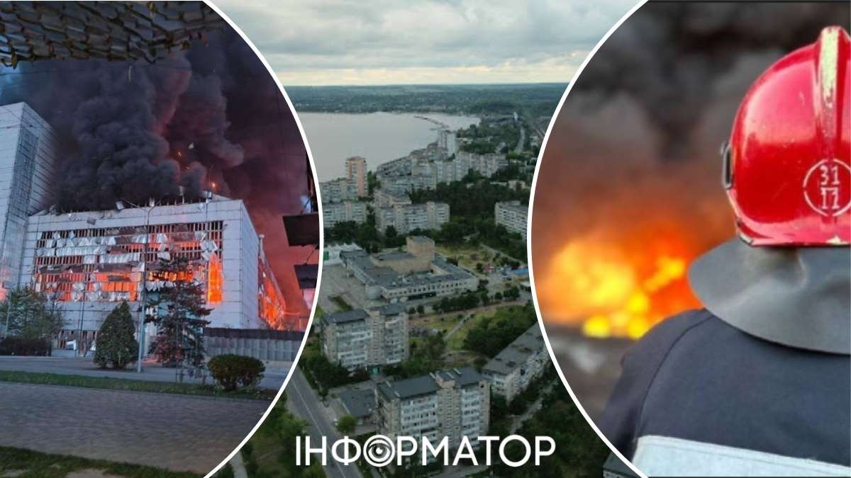 Разрушение энергетической инфраструктуры в Киевской области