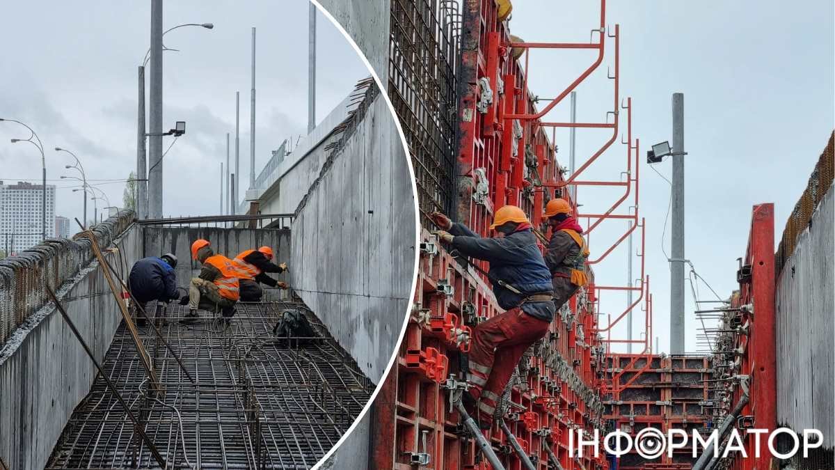 Работы по восстановлению и строительству инфраструктуры в Киеве
