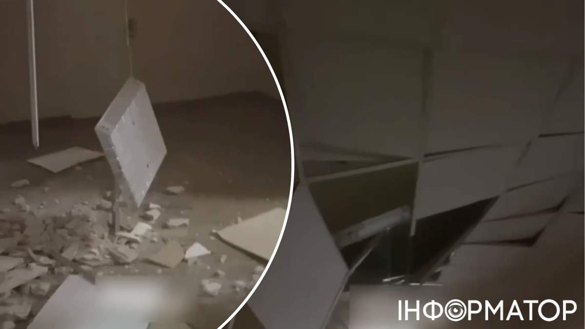 В школе Киева обрушился потолок во время учебного процесса