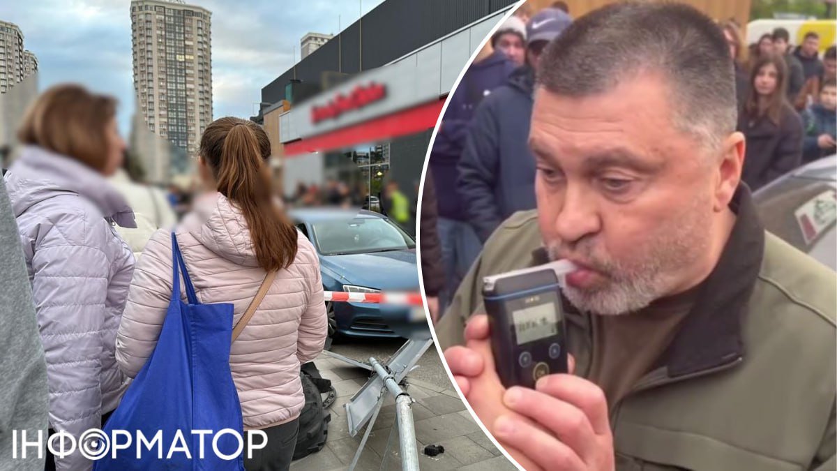 З'явилося відео, як п'яний глава РВА Броварів Майбоженко влітає на авто в натовп з людьми