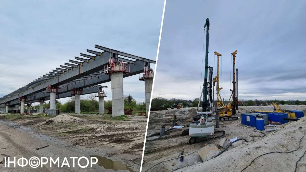 Прогресс при сооружении левобережных подходов к Подольско-Воскресенскому мостовому переходу