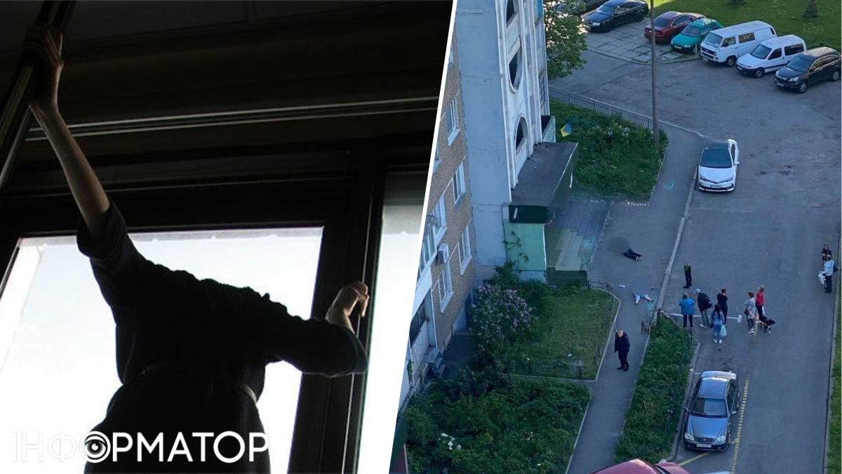 В Киеве женщина выпрыгнула из окна и случайно убила прохожего (видео)