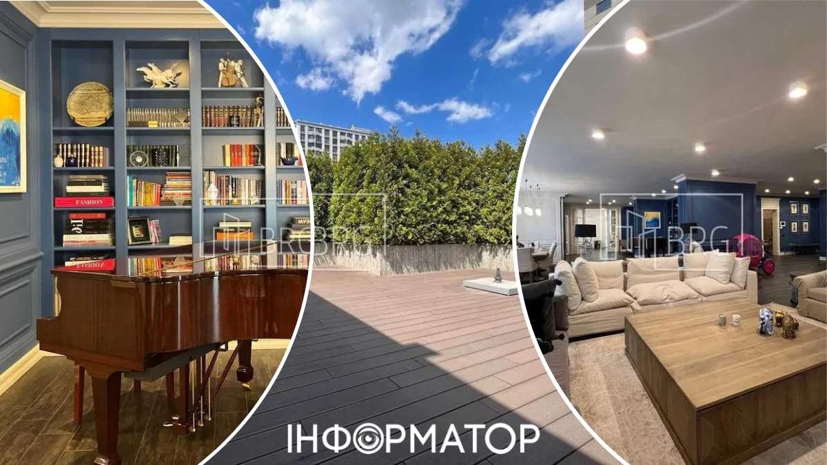 Дев'ять кімнат, три рівні й тераса: знайдено найдорожчу орендну квартиру у Києві
