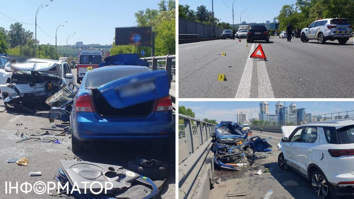 В Киеве водитель BMW вызвал автокатастрофу: погибла полуторагодовалая девочка, беременная женщина травмирована
