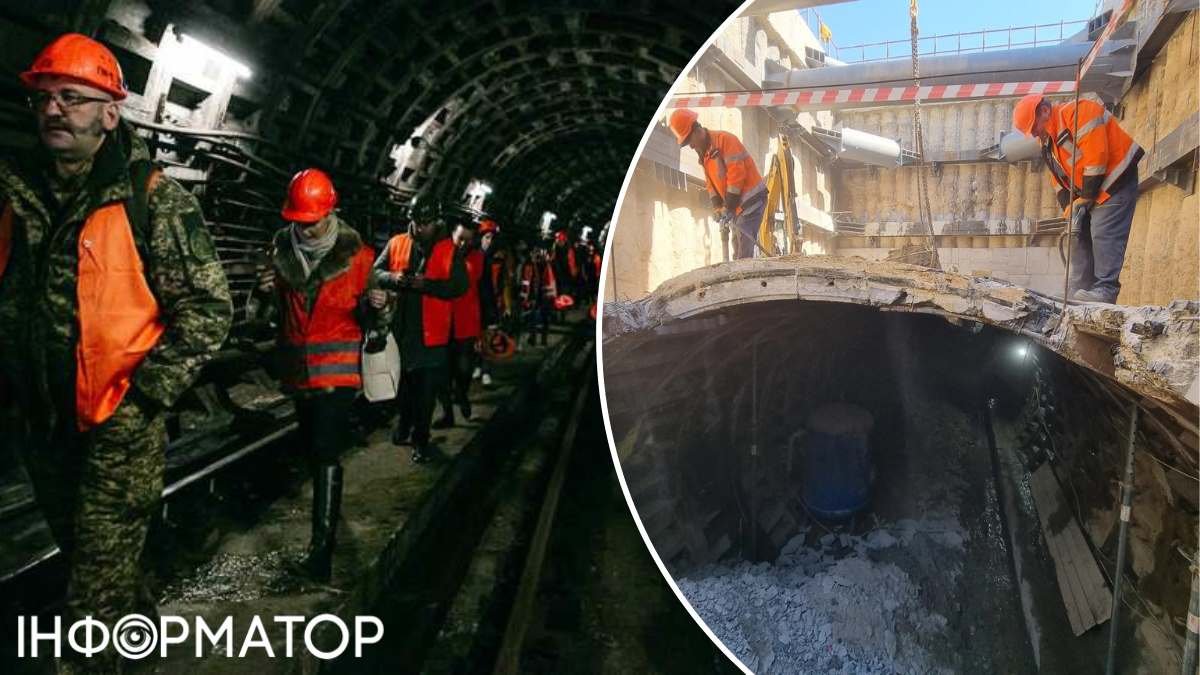 Ремонт аварийного участка метро тоннель даты Кличко