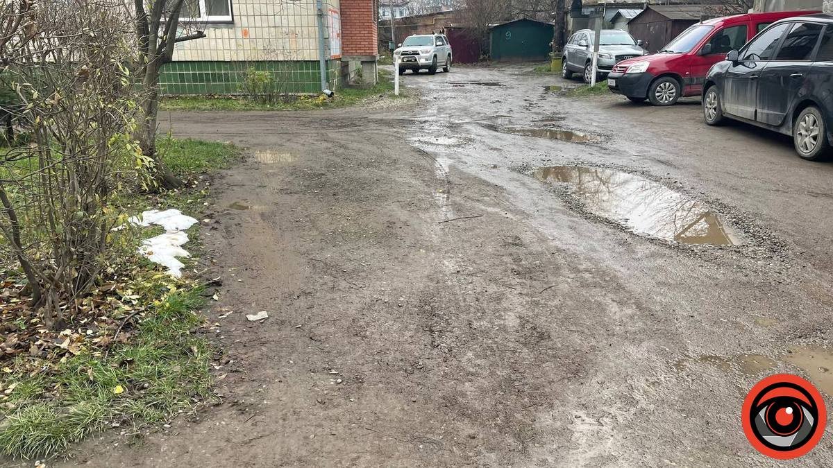 Мешканці бульвару Лесі Українки просять полатати ями 2