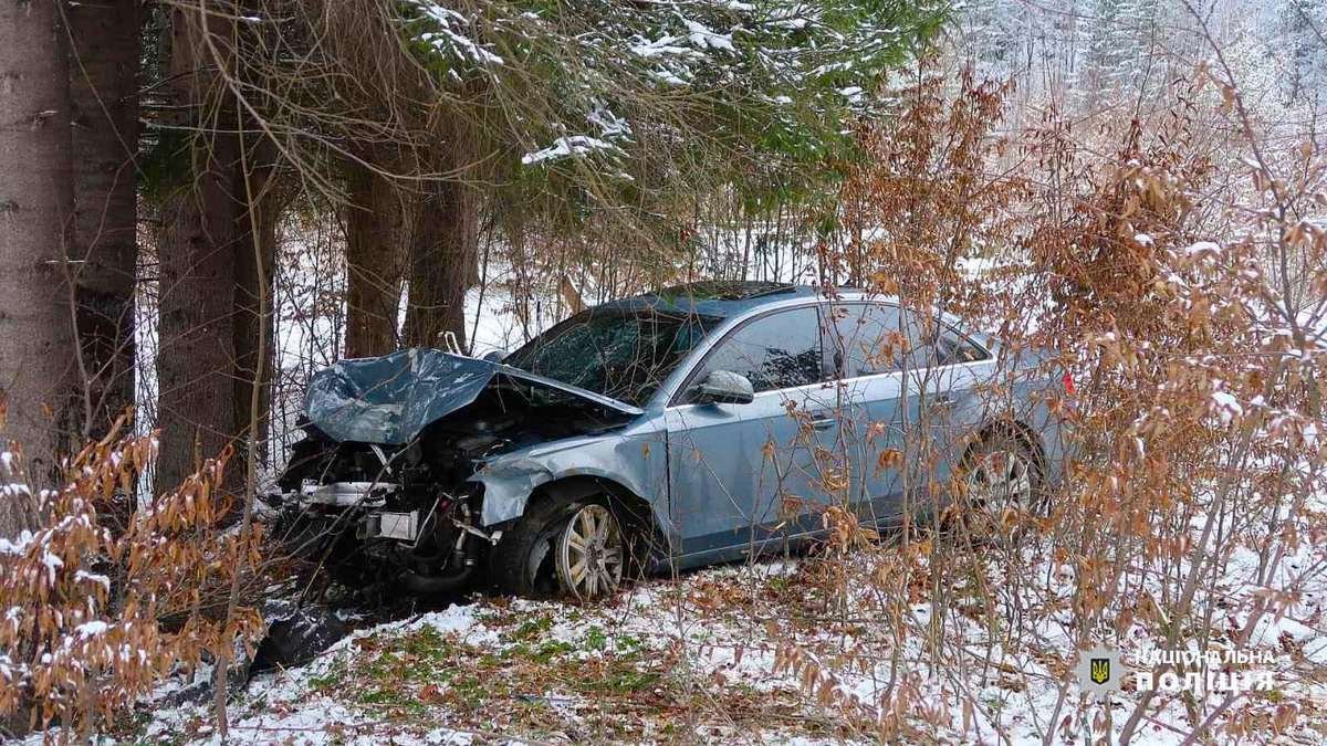 П'яний врізався в дерево: деталі ДТП у Татарові 2