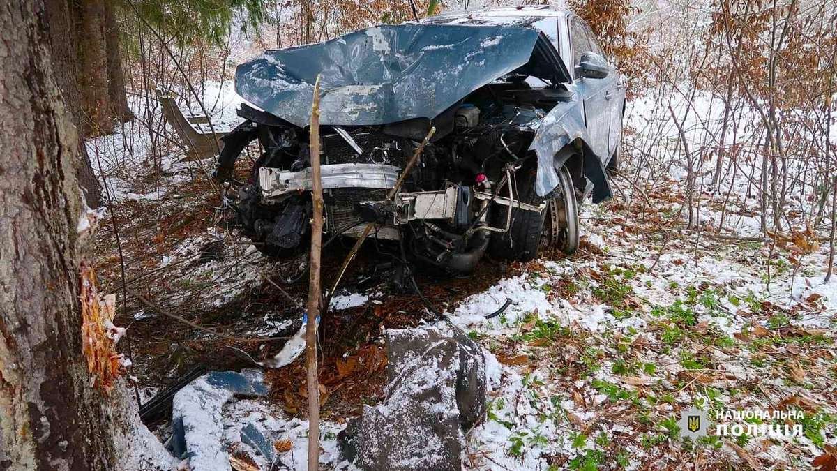 П'яний врізався в дерево: деталі ДТП у Татарові