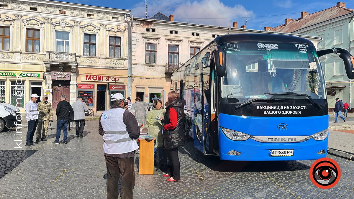 Сьогодні у центрі Коломиї безкоштовно перевіряють стан здоров’я і вакцинують