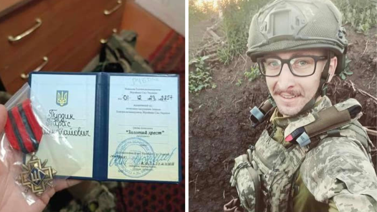 Воїн з Надвірної Тарас Пурдик відзначений почесним нагрудним знаком