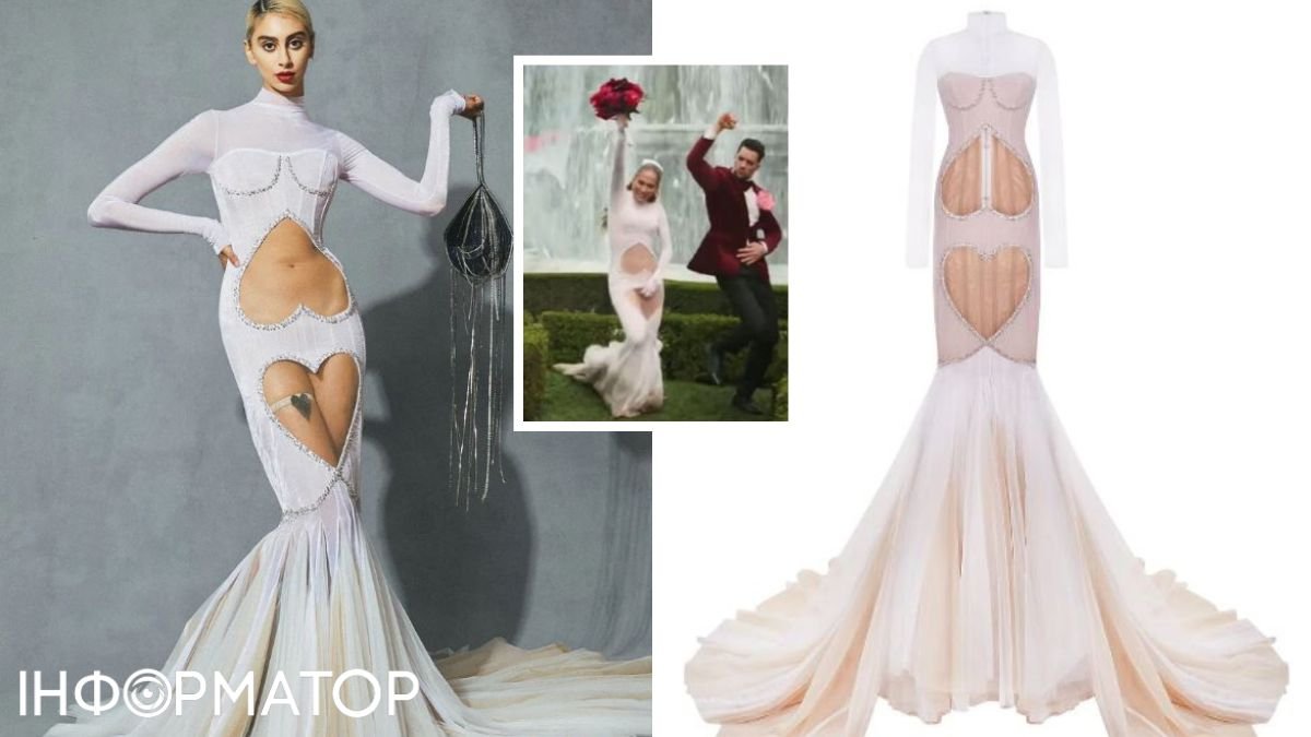 З серцями на причинному місці: Джей Ло з'явилася в сукні українського дизайнера за 350 тисяч гривень