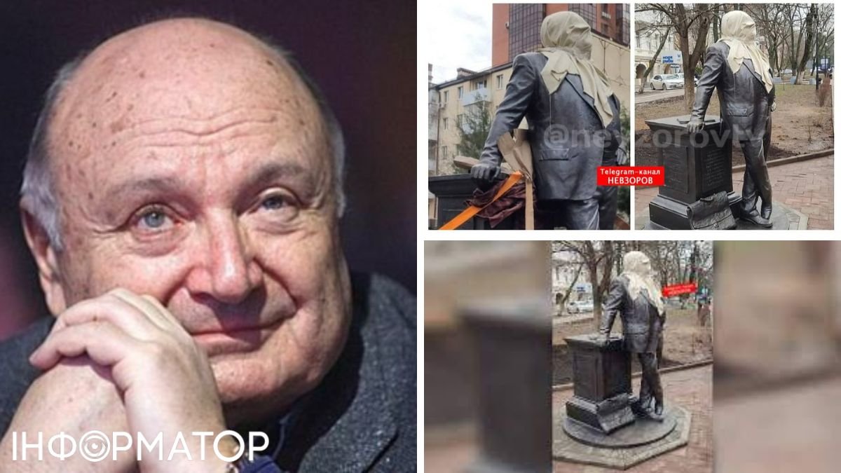 В Ростові губернатор покарав пам'ятник Жванецькому: довкола  рискають вагнерівці з кувалдами