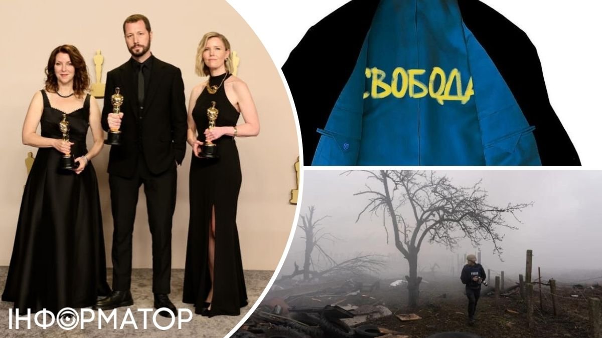За Оскаром вышел в уникальном пиджаке: что скрывал от зрителей режиссер фильма 20 дней в Мариуполе