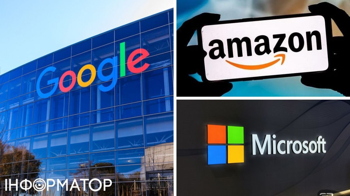 Microsoft, Amazon та Google