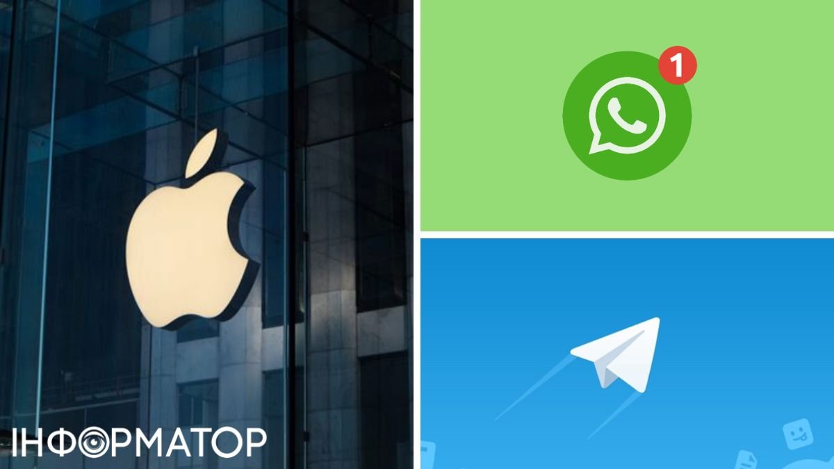 Apple видаляє з App Store у Китаї WhatsApp, Telegram та інші месенджери