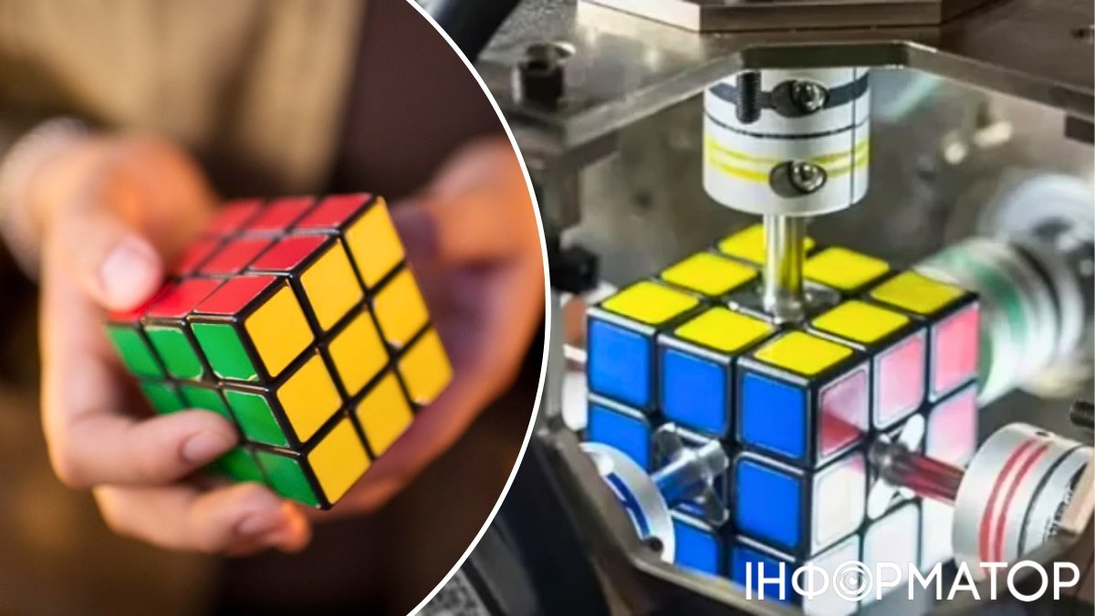 Робот и кубик Рубика