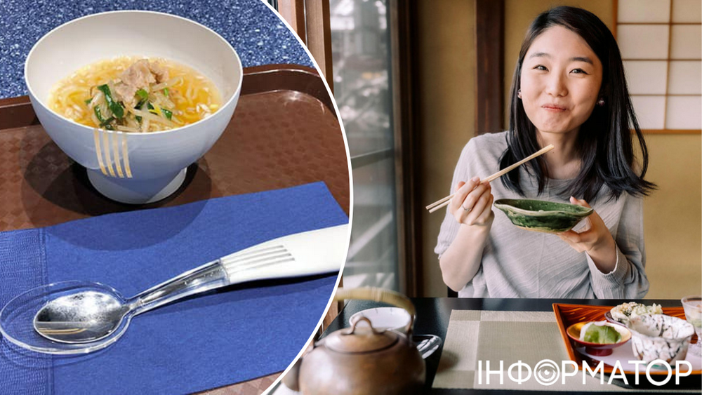 Японія ложка палички суп місо їжа