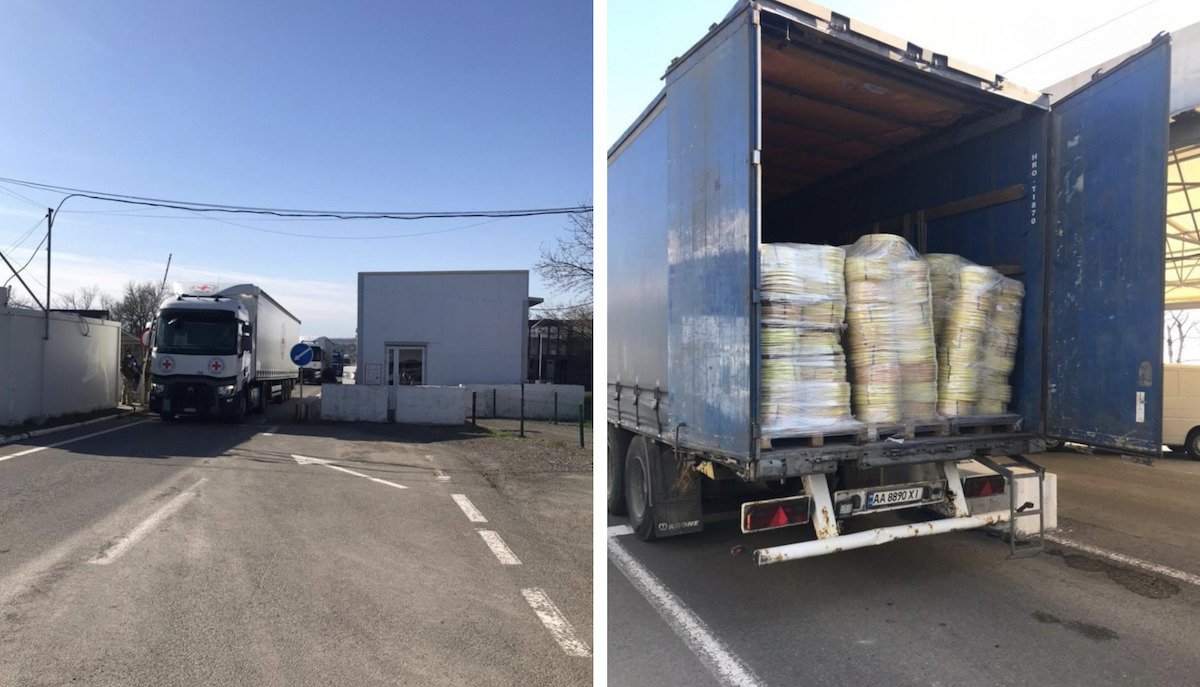 Более 50 тонн: на оккупированный Донбасс отправили гуманитарную помощь