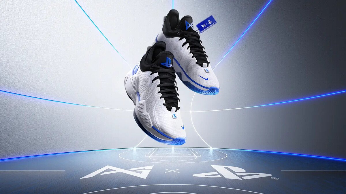 Баскетболист Пол Джордж и PlayStation представили новую линейку кроссовок Nike, стилизованных под PS5