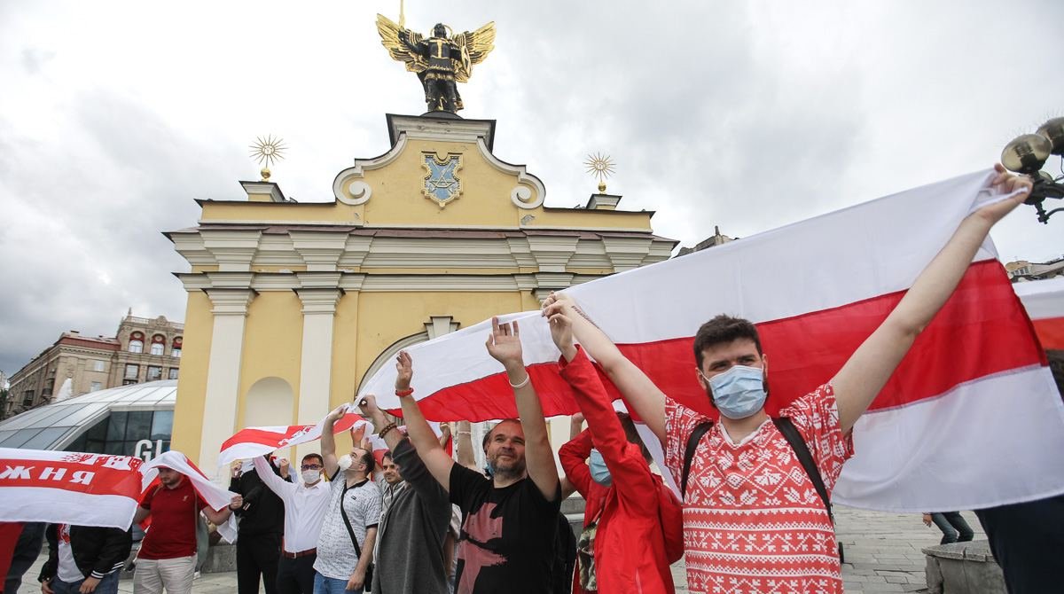 В Киеве и Берлине прошли акции солидарности с белорусами