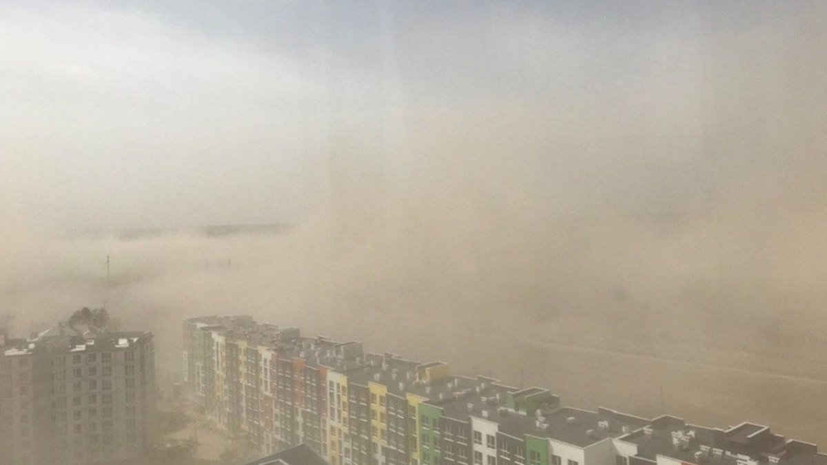 На Украину надвигается пылевое облако из Сахары