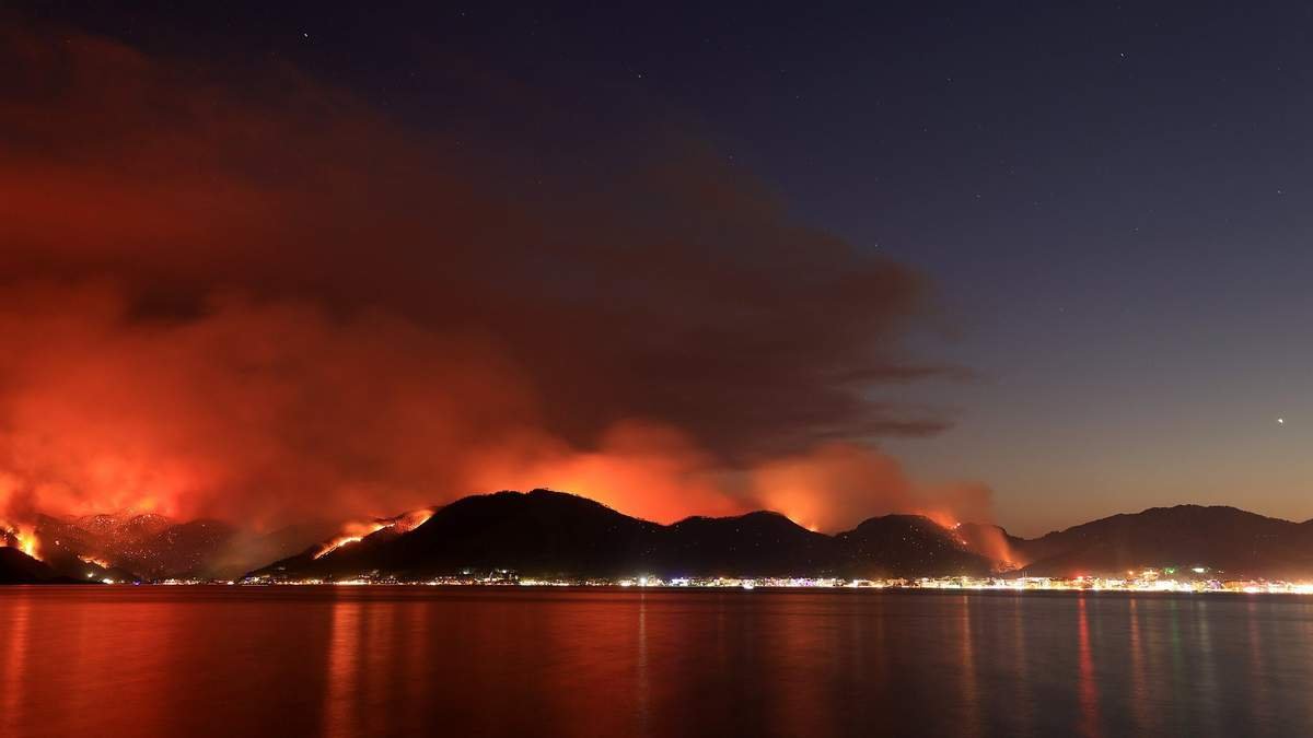 Лісові пожежі в Туреччині: Ердоган подякував Зеленському за допомогу