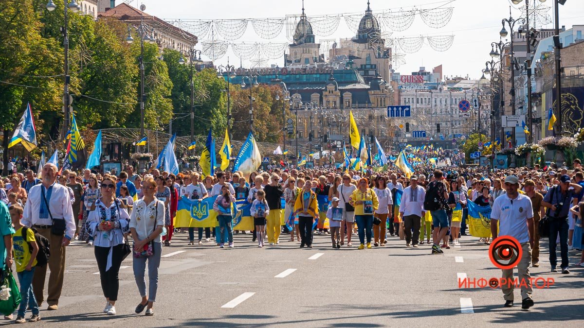 У Києві пройшов Марш захисників до Дня незалежності України: як це було