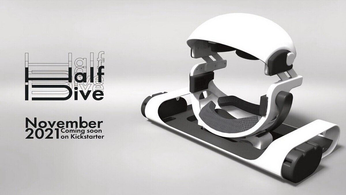 Японський стартап Diver-X анонсував нестандартну VR-гарнітуру, яку потрібно використовувати лежачи