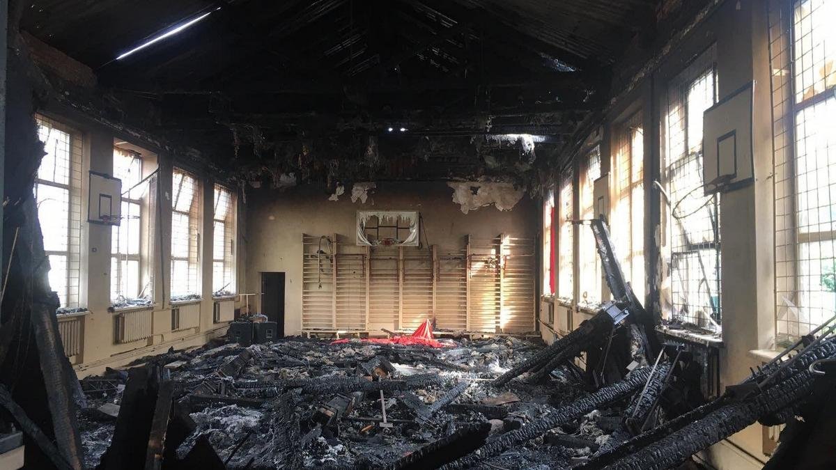 Пожар в школе под Харьковом: делом занялась полиция