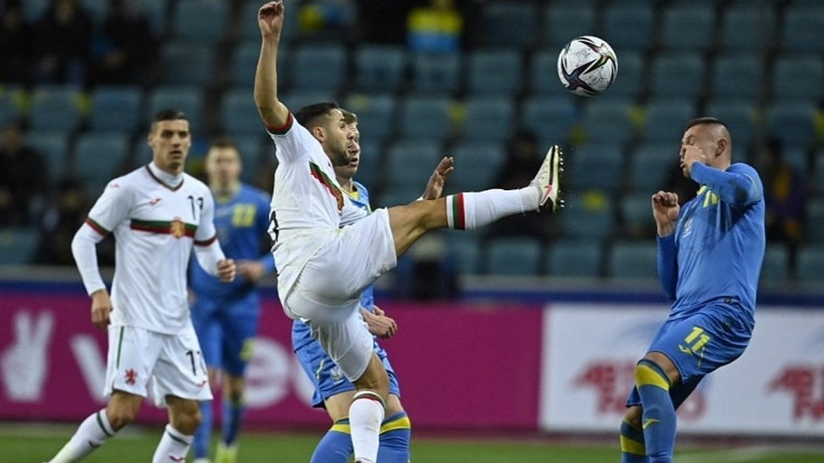 Сборная Украины в контрольном матче сыграла вничью со сборной Болгарии