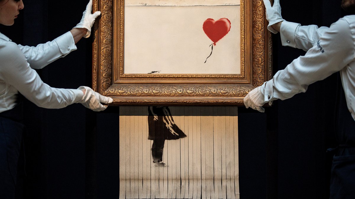 Порізану картину Бенксі повторно продали на Sotheby's за майже 26 мільйонів доларів