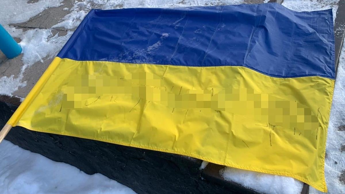 В Винницкой области студентка расписала матерными словами флаг Украины: как её накажут