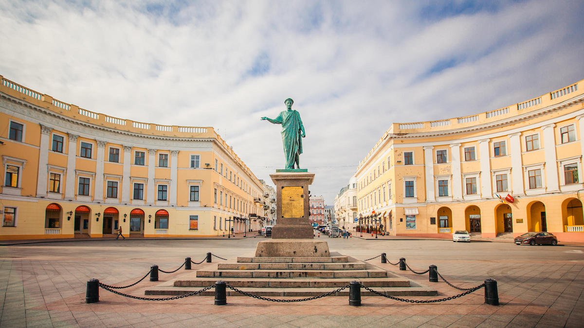 В Одессе «заминировали» памятник Дюку де Ришелье