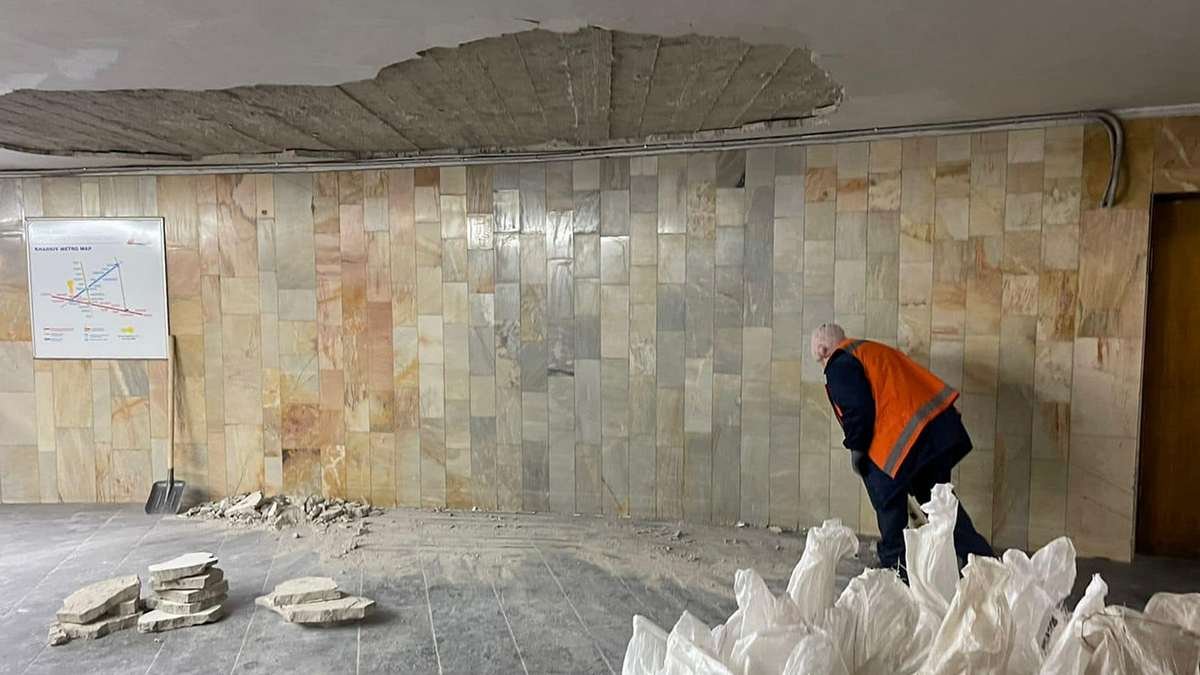 В метро Харькова обрушился потолок: в горсовете назвали причину